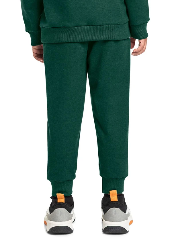 Bee Loop - Calça Infantil Unissex em Moletom Verde 2