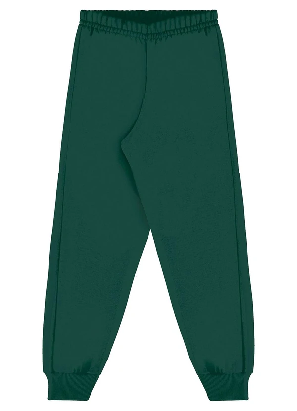 Bee Loop - Calça Infantil Unissex em Moletom Verde 5