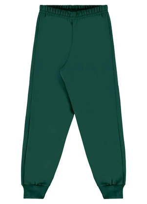 Bee Loop - Calça Infantil Unissex em Moletom Verde - BEE LOOP