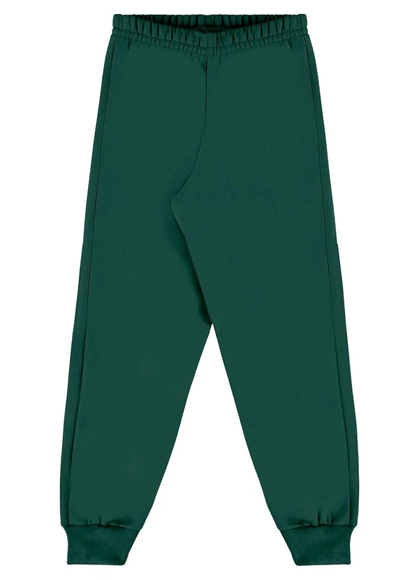 Bee Loop - Calça Infantil Unissex em Moletom Verde 1