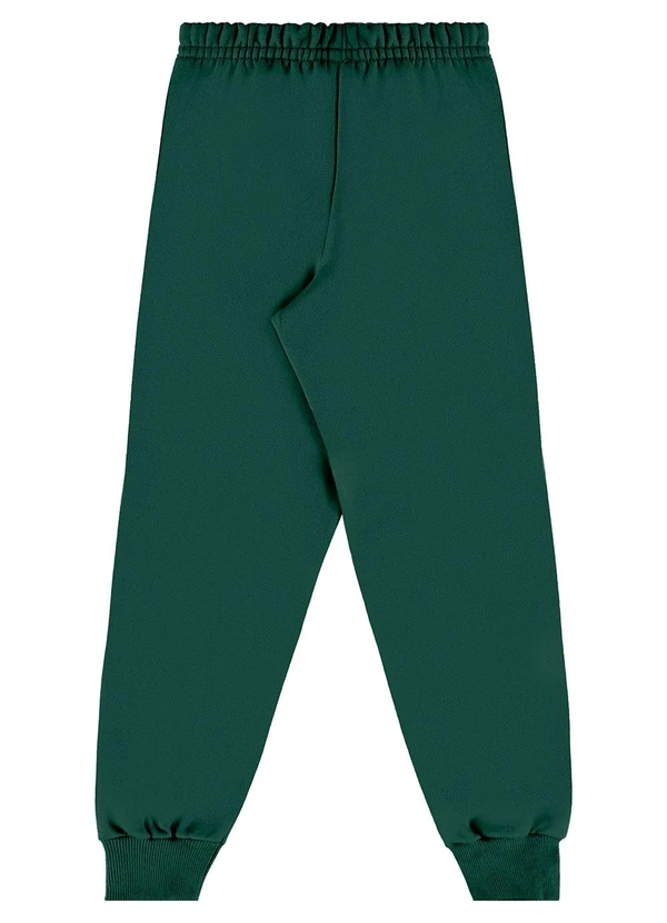 Bee Loop - Calça Infantil Unissex em Moletom Verde 2