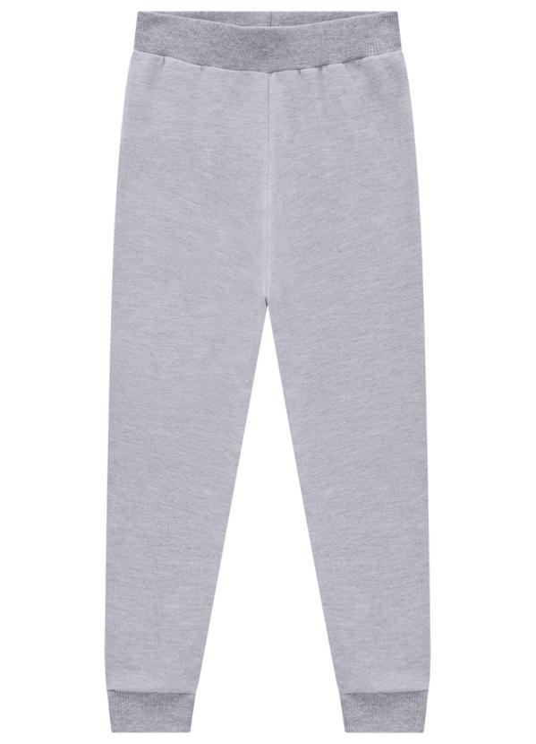 Brandili - Calça Jogger Infantil Menina  Cinza