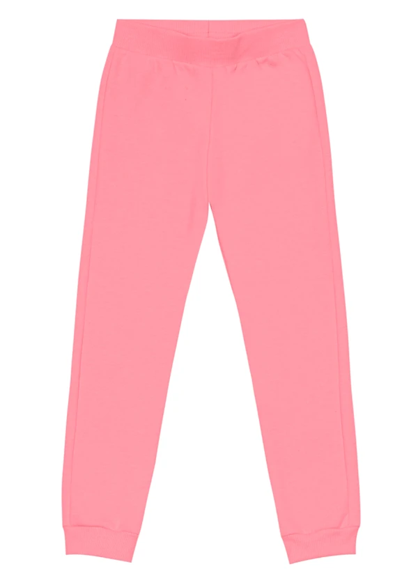 Brandili - Calça Jogger Infantil Menina Rosa