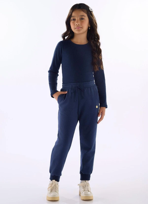 Quimby - Calça Jogger Molecotton Azul 2