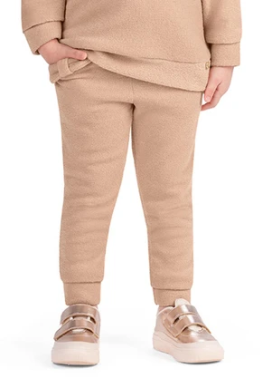 Outlet - Calça Laços Menina Bege - OUTLET
