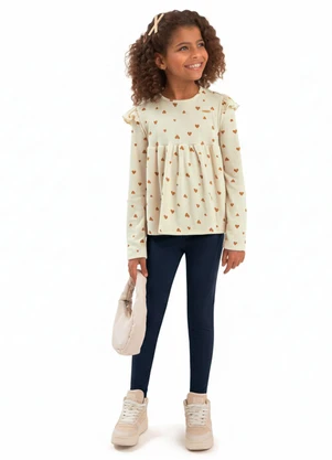 Duduka - Calça Legging Infantil Azul - DUDUKA