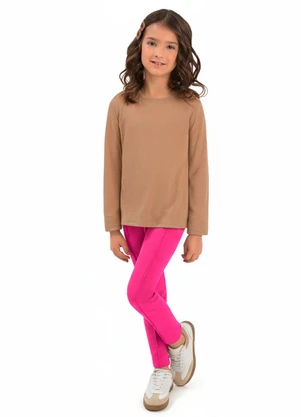 Duduka - Calça Legging Infantil Rosa - DUDUKA