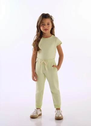 Up Baby - Calça Molecotton com Punhos Verde - UP BABY