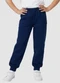 Turminha - Calça Moletom Rosa - variação: Azul Marinho