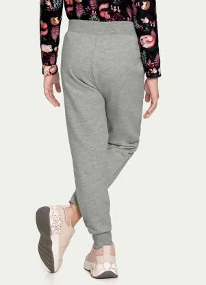 Alakazoo - Calça Moletom Felpado Cinza - ALAKAZOO