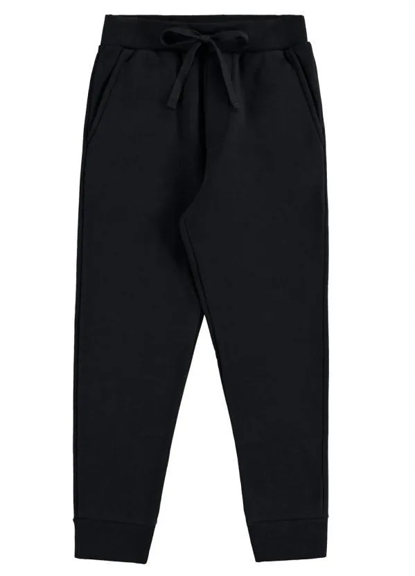 Alakazoo - Calça Moletom Felpado Preto
