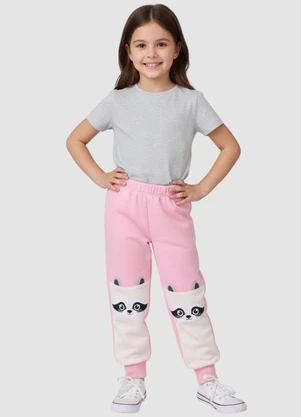Turminha - Calça Moletom Guax Rosa - TURMINHA
