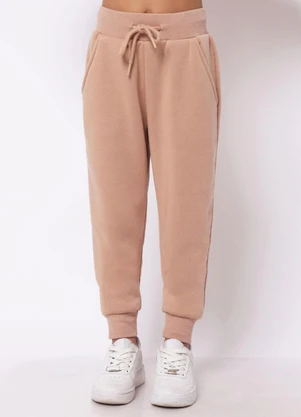 Torra - Calça Moletom Infantil Básica Bege - TORRA