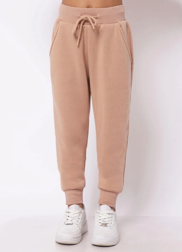 Torra - Calça Moletom Infantil Básica Bege