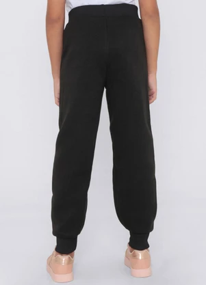 Torra - Calça Moletom Infantil Básica Preta - TORRA