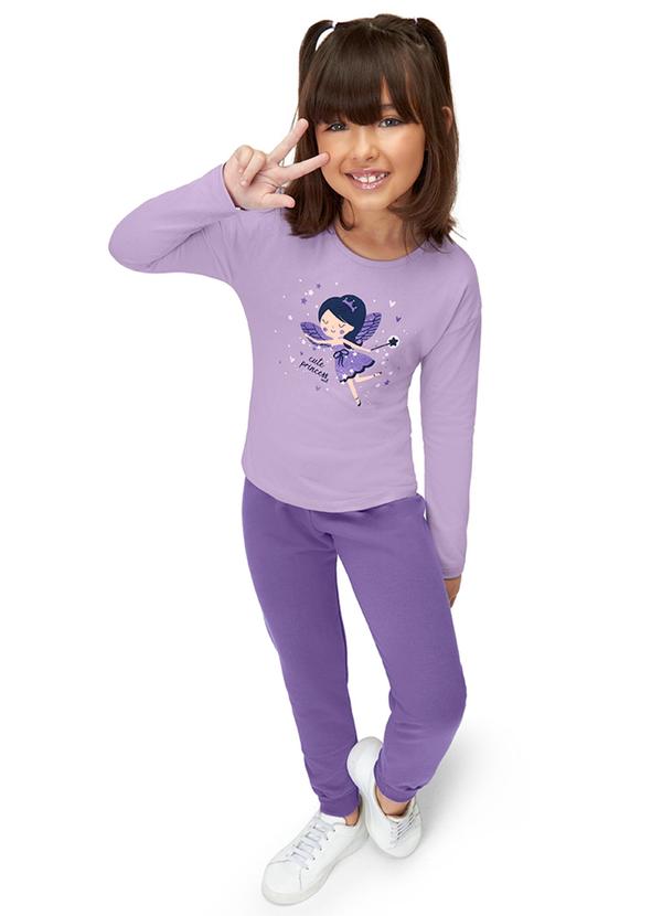 Marisol Play - Calça Moletom Infantil Feminina Marisol Roxo