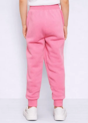 Torra - Calça Moletom Infantil Jogger com Bolsos Rosa - TORRA