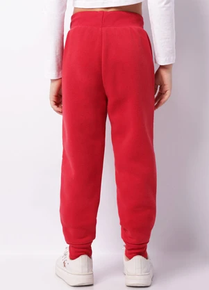 Torra - Calça Moletom Infantil Jogger Peluciada Vermelha - TORRA