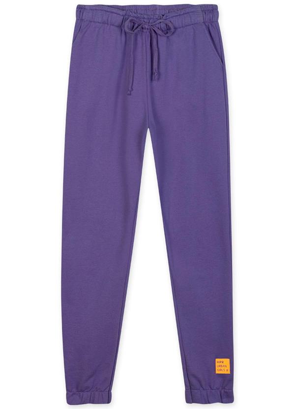 Hapier - Calça Moletom Juvenil Feminina Roxo 3