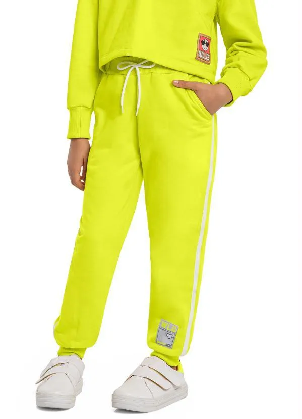 Gloss - Calça Moletom Juvenil Menina Verde