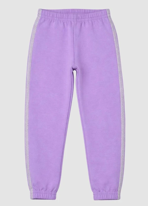 Turminha - Calça Moletom Lurex Lilás 3