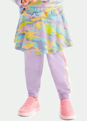 Lilica Ripilica - Calça Moletom Menina Antiviral Lilás - LILICA RIPILICA