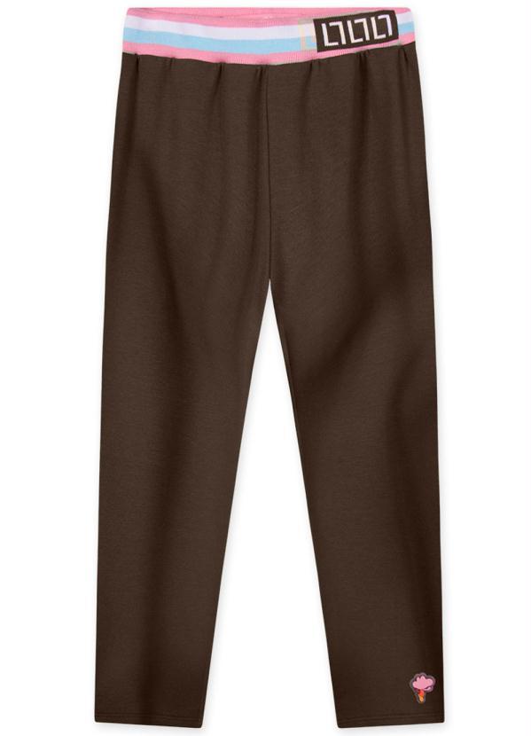 Lilica Ripilica - Calça Moletom Menina Marrom
