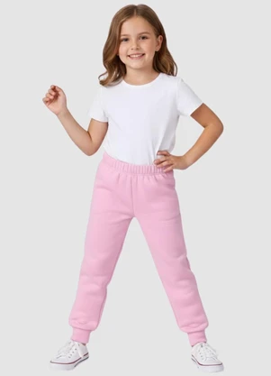 Turminha - Calça Moletom Rosa - TURMINHA