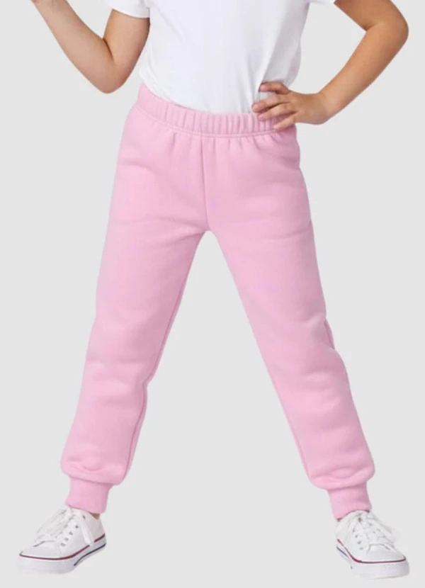 Turminha - Calça Moletom Rosa