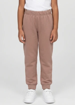 Guloseima - Calça para Menina em Moletom Marrom - GULOSEIMA