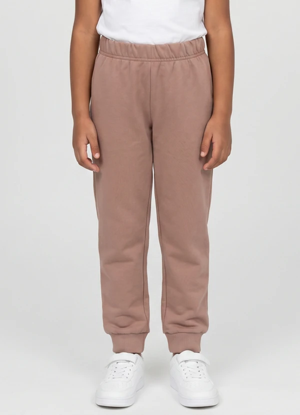 Guloseima - Calça para Menina em Moletom Marrom