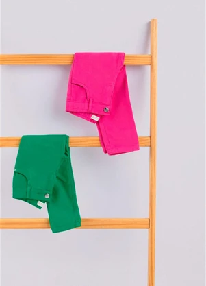 Bugbee - Calça Sarja em Moletom Verde - BUGBEE