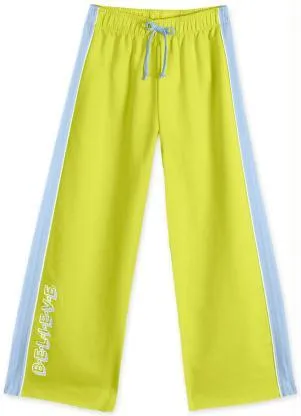 Marisol - Calça Wide Leg Moletom Infantil Menina Verde - MARISOL