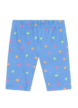 Brandili - Bermuda Infantil Menina em Cotton Azul - BRANDILI