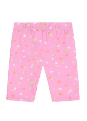 Brandili - Bermuda Infantil Menina em Cotton Rosa - BRANDILI