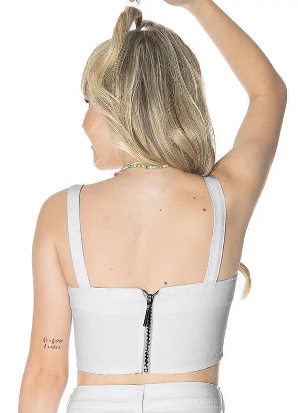 Minty - Blusa Juvenil Menina Branco 2