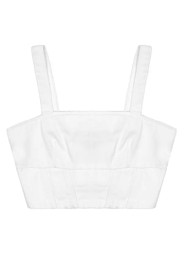 Minty - Blusa Juvenil Menina Branco 4