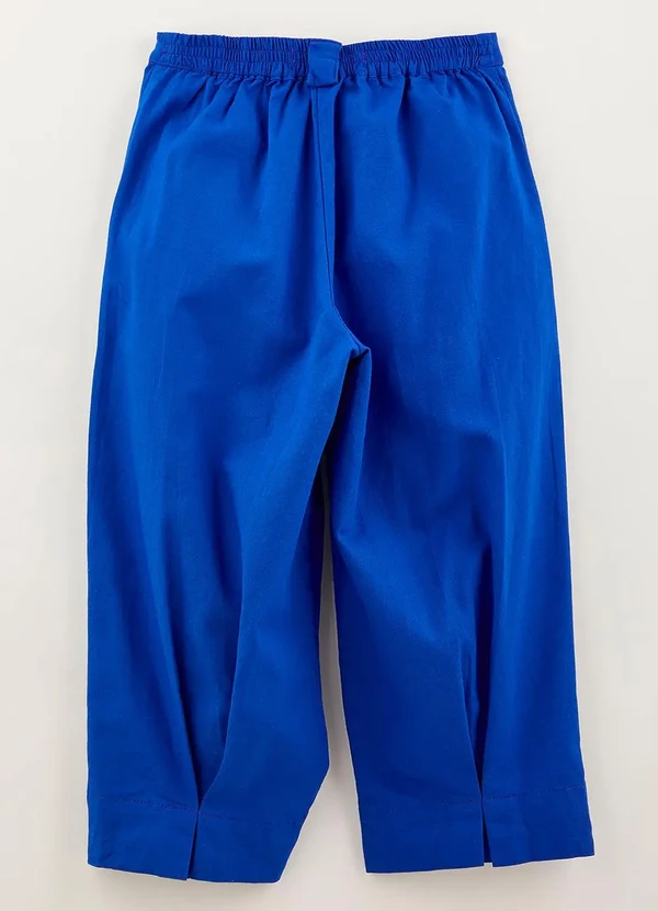Fábula - Calça Alfaiataria Modelo Cenoura Azul 2