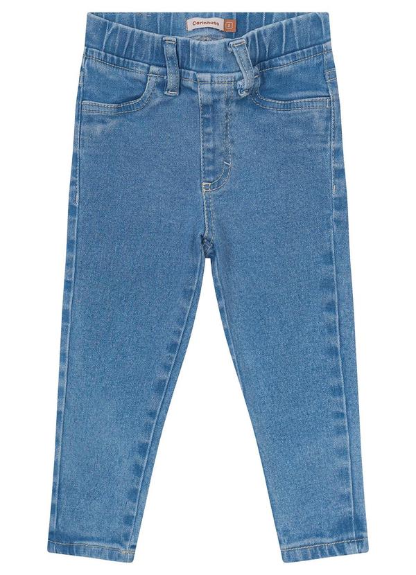 Carinhoso - Calça Azul Claro Jegging Jeans Menina 3