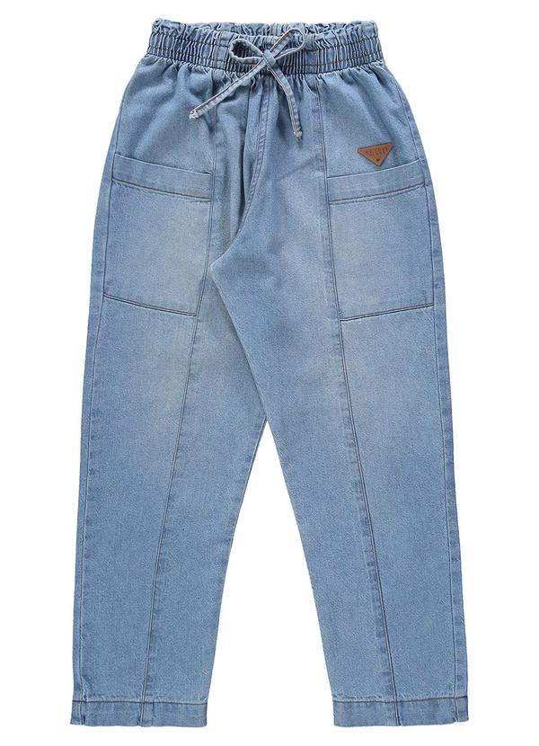 Gloss - Calça Baggy Jeans Juvenil Azul