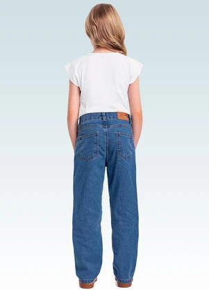 Fakini Kids - Calça Barrel Jeans Azul - FAKINI KIDS