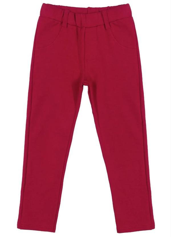 Up Baby - Calça Básica em Molecotton Vermelho