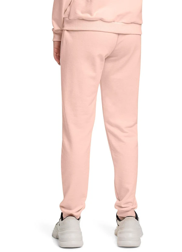 Gloss - Calça Básica Juvenil em Moletom Rosa 2