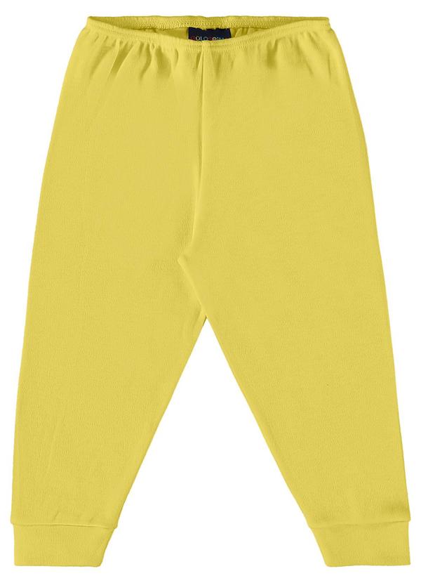Guloseima - Calça Básica Unissex para Bebê Amarelo 1