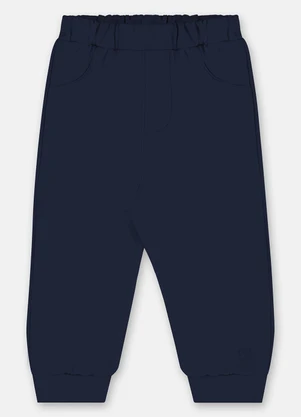 Up Baby - Calça Bebê em Molecotton Azul - UP BABY