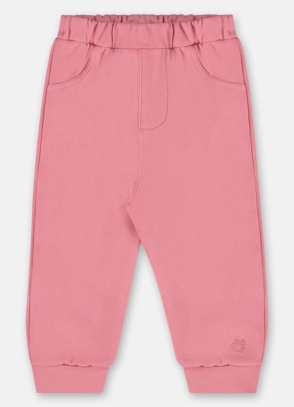 Up Baby - Calça Bebê em Molecotton Rosa 2