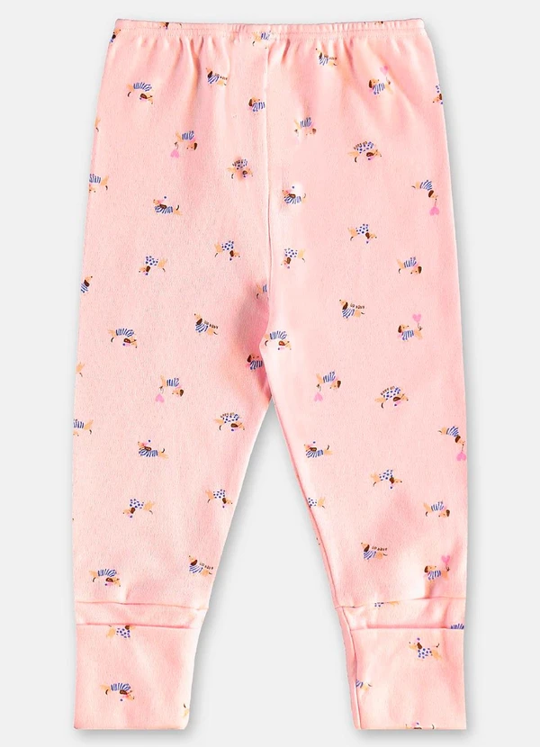 Up Baby - Calça Bebê Menina em Suedine Rosa 2
