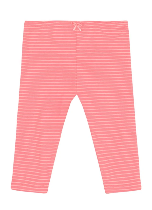 Brandili - Calça Bebê Menina Listrada Rosa 1