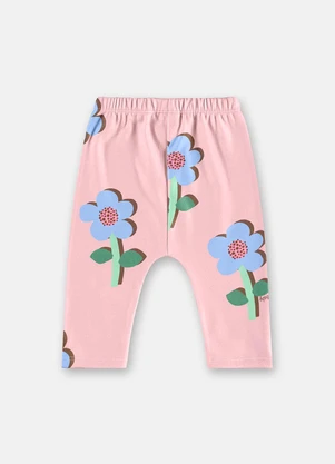 Up Baby - Calça Bebê Menina Malha Rosa - UP BABY