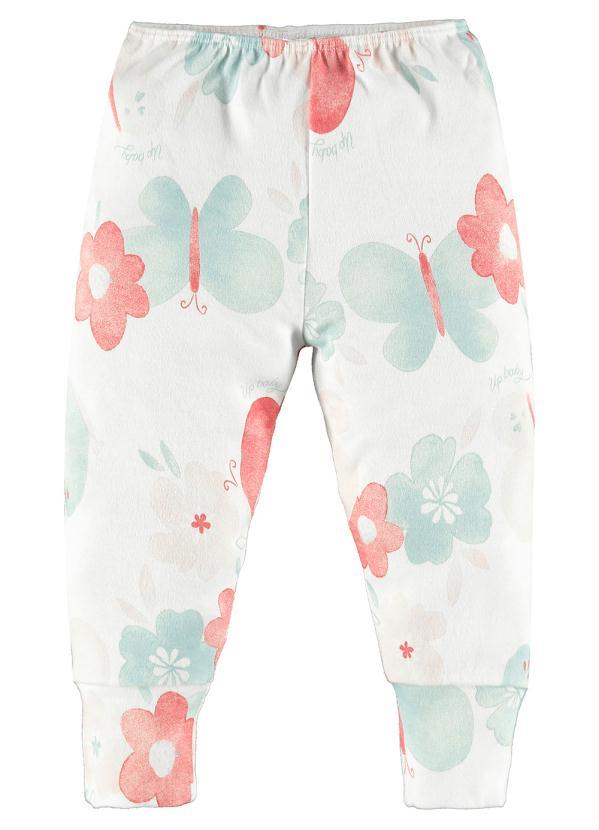 Up Baby - Calça Bebê Menina Suedine Bege